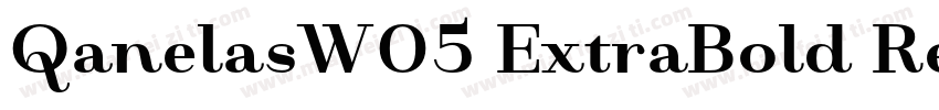 QanelasW05 ExtraBold Regular字体转换